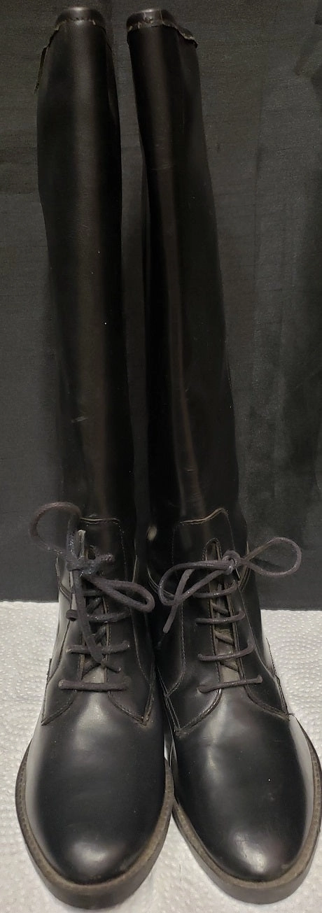 Detail Shade Rider -- Women's Leather Rider Boot -- Black