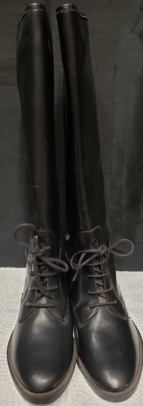 Detail Shade Rider -- Women's Leather Rider Boot -- Black