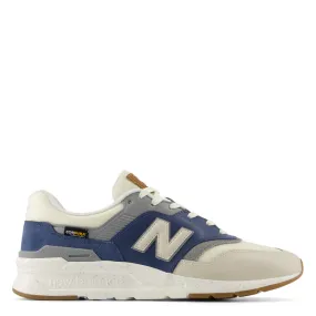 Advanced Foot Support Ultra Cushion New Balance Men's 997H in White with Sea Salt and Vintage Indigo