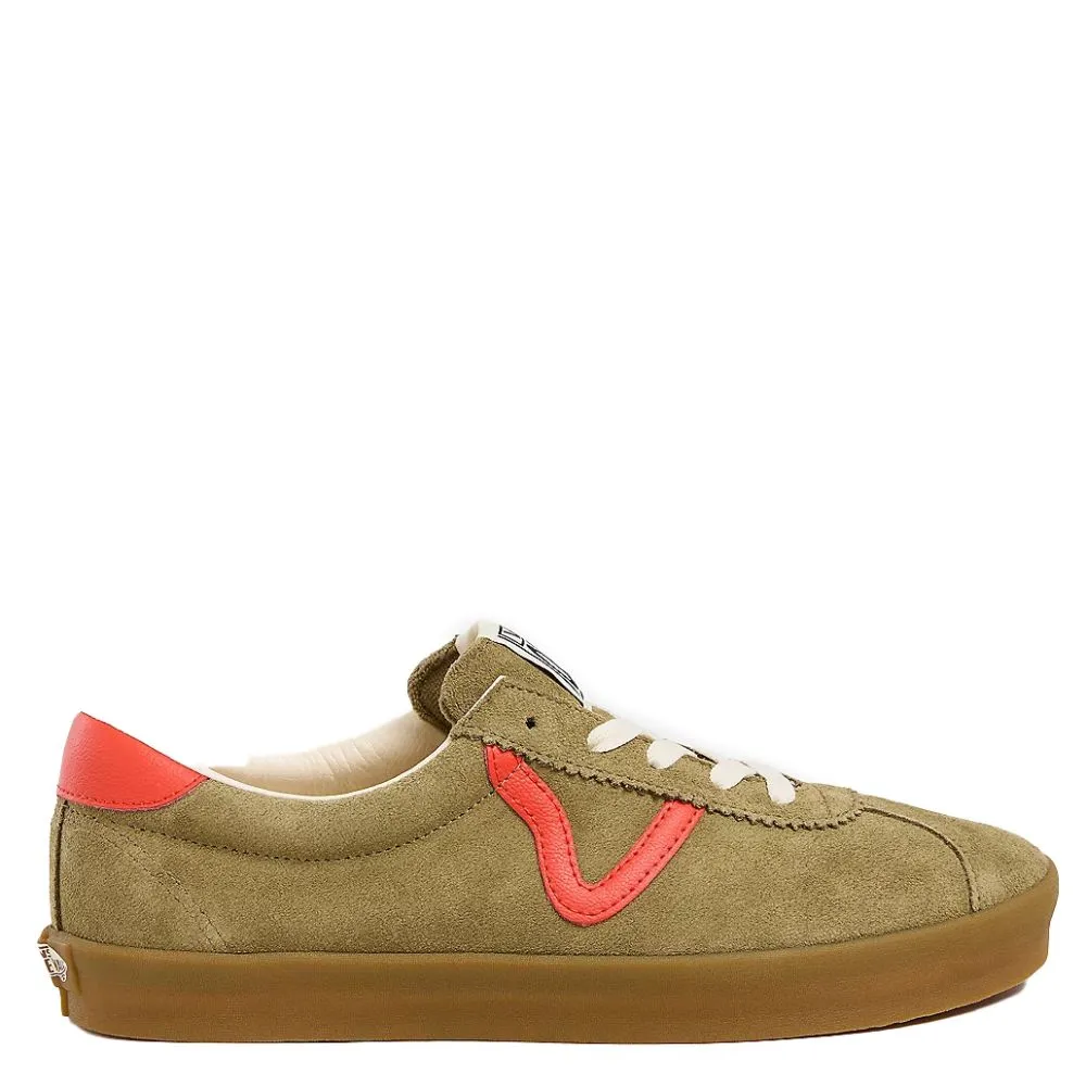Day Long Vans Men's Sport Low in Olive/Red