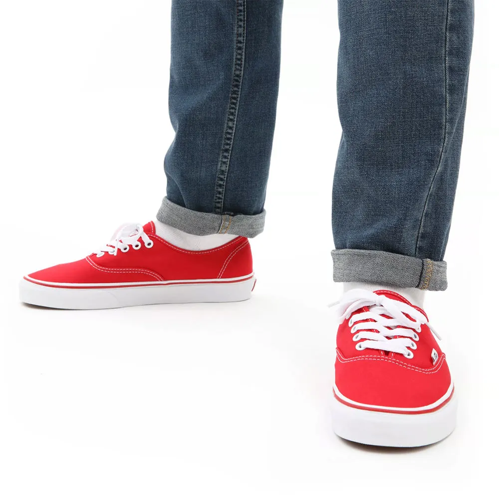 Vans Authentic in Red Free Pace Durable Construction