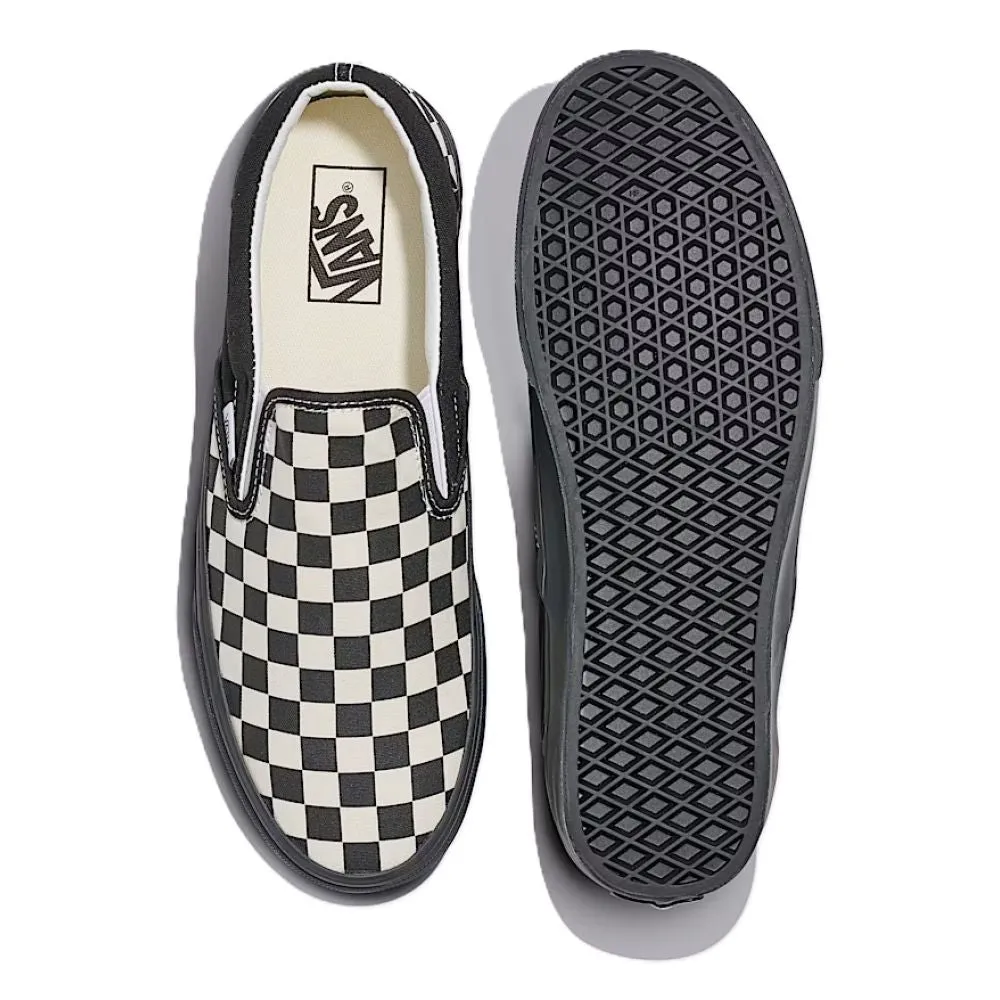 Vans Checkerboard Classic Slip-On in Black/White Training Mode Comfort Outsole