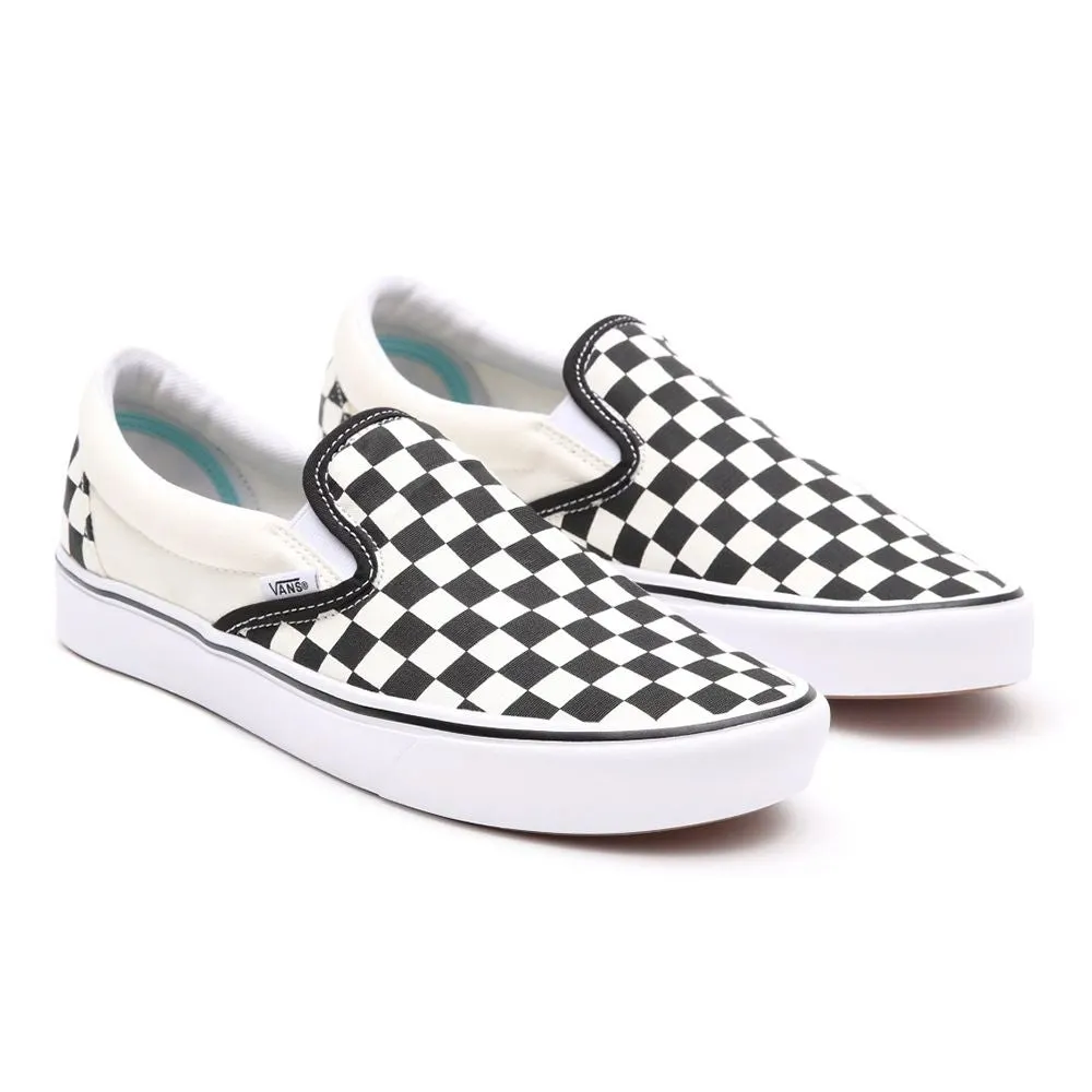 Durable Fabric Vans ComfyCush Slip-On in Checkerboard/White