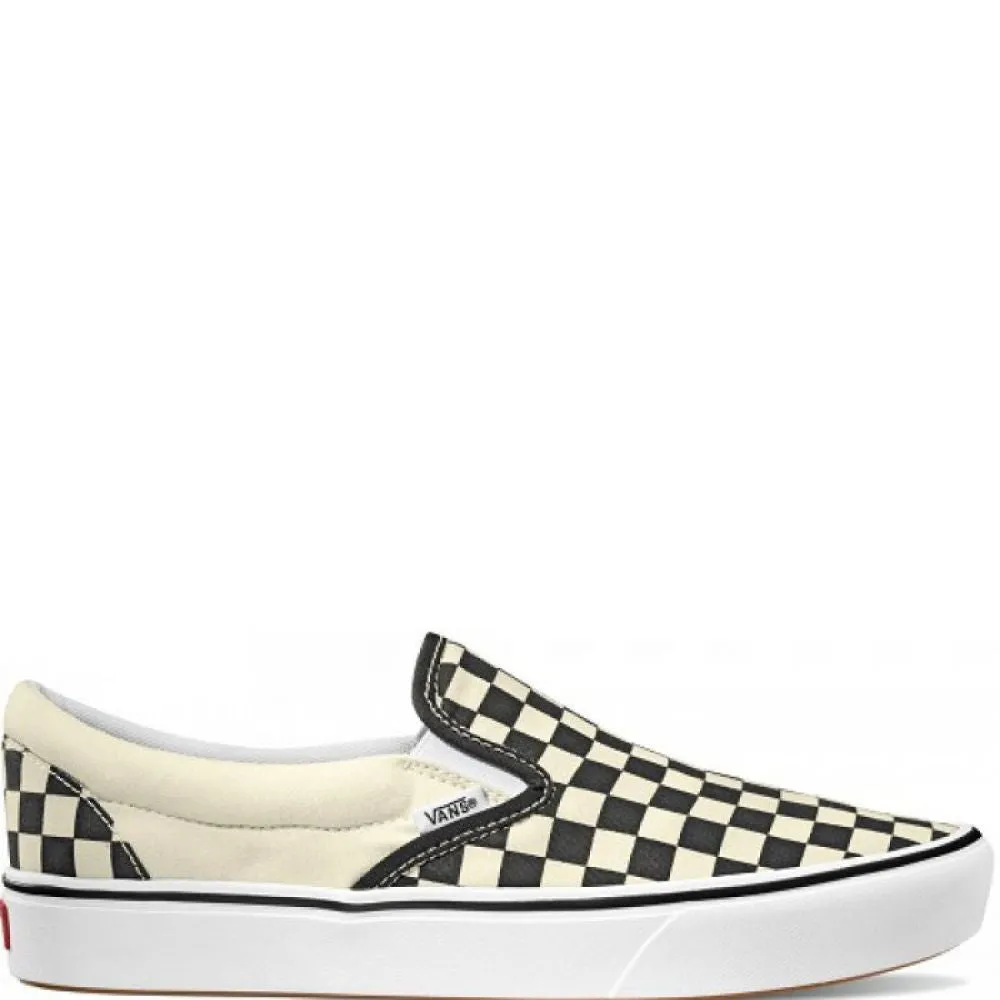 Dive Gear Swim Ready Vans ComfyCush Slip-On in Checkerboard/White