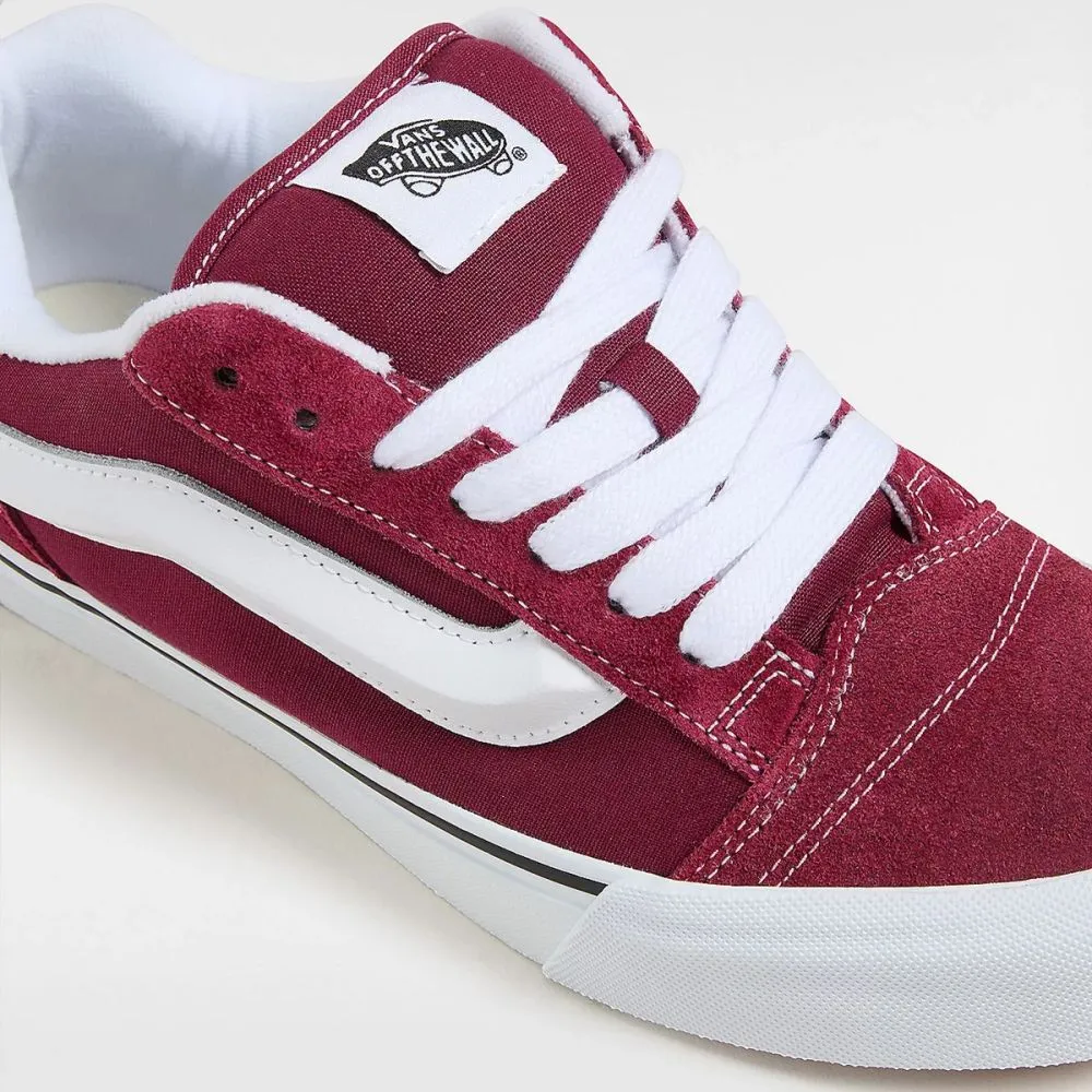 Fitness Vibe Mesh Vans Men's Knu Skool in Burgundy