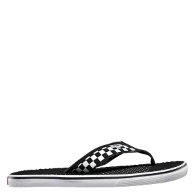 Vans Men's La Costa Checkerboard Lite Sandal in Black/White design