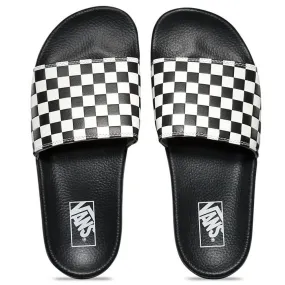 Vans Men's Slide-On in Checkerboard Black/White Fashion Glow