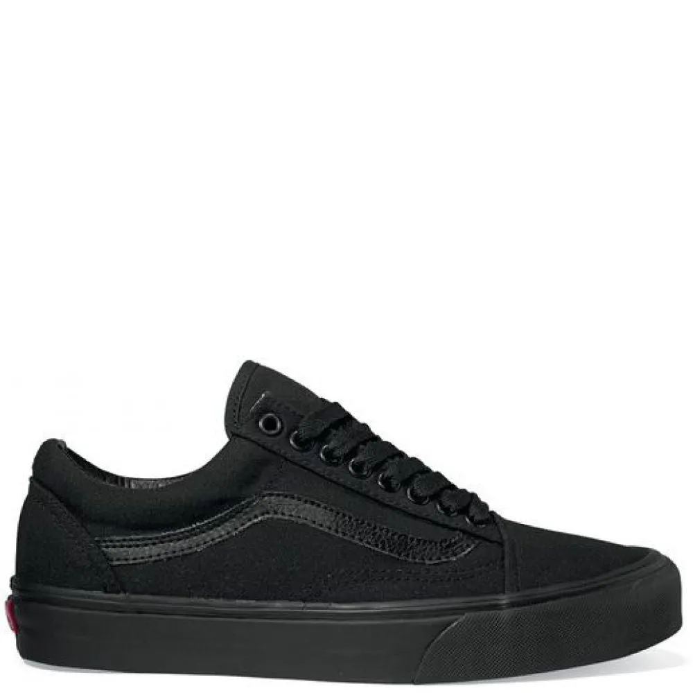 World Step Foot Support Vans Old Skool in Black/Black