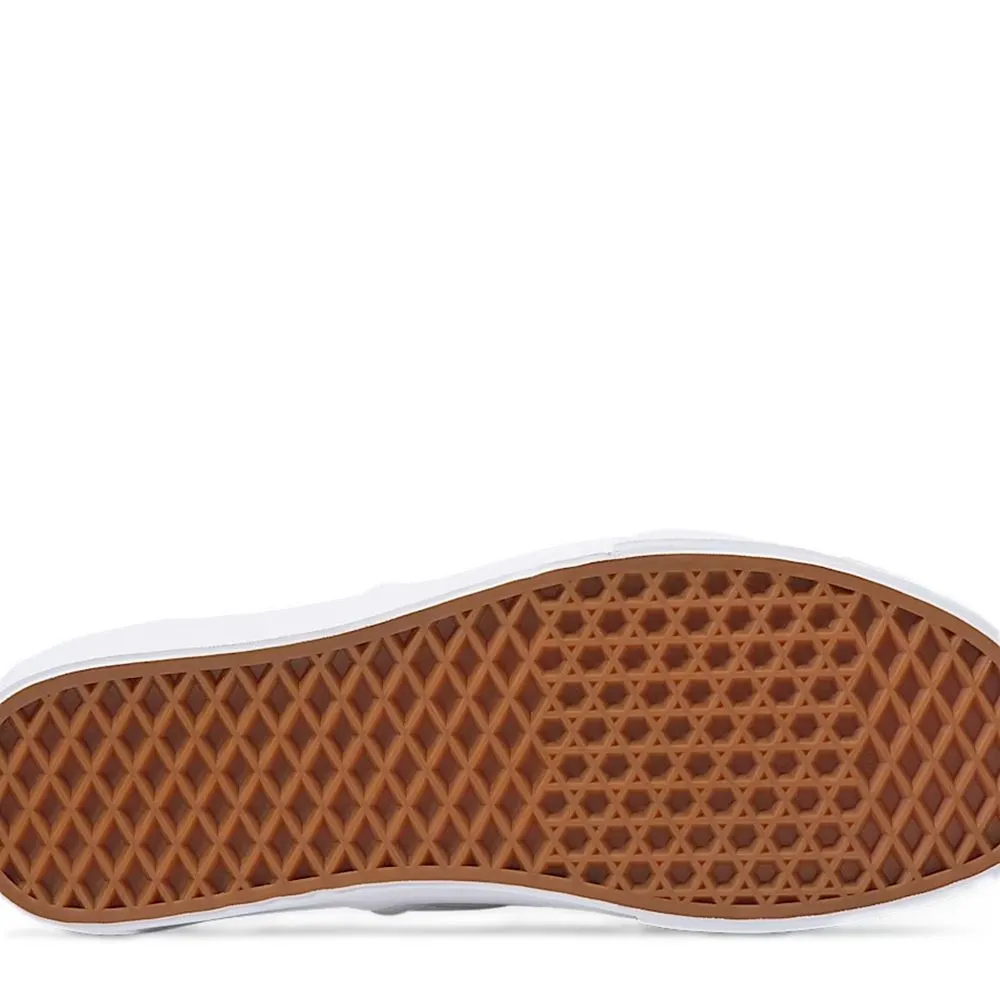 Vans Women's Classic Slip-On Tumble Leather in White Dream Walk