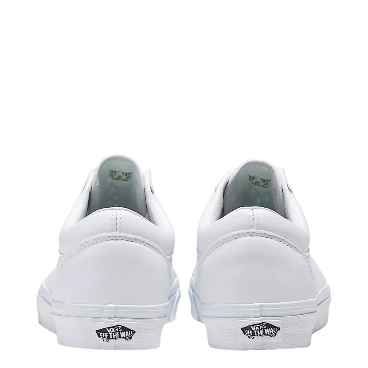 Vans Women's Old Skool Leather in White Fit Stride Bold