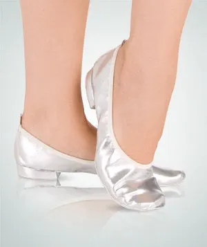 Street Run Anytime Go Veena -- Full Sole Liturgical Shoe, Suede Sole -- Silver