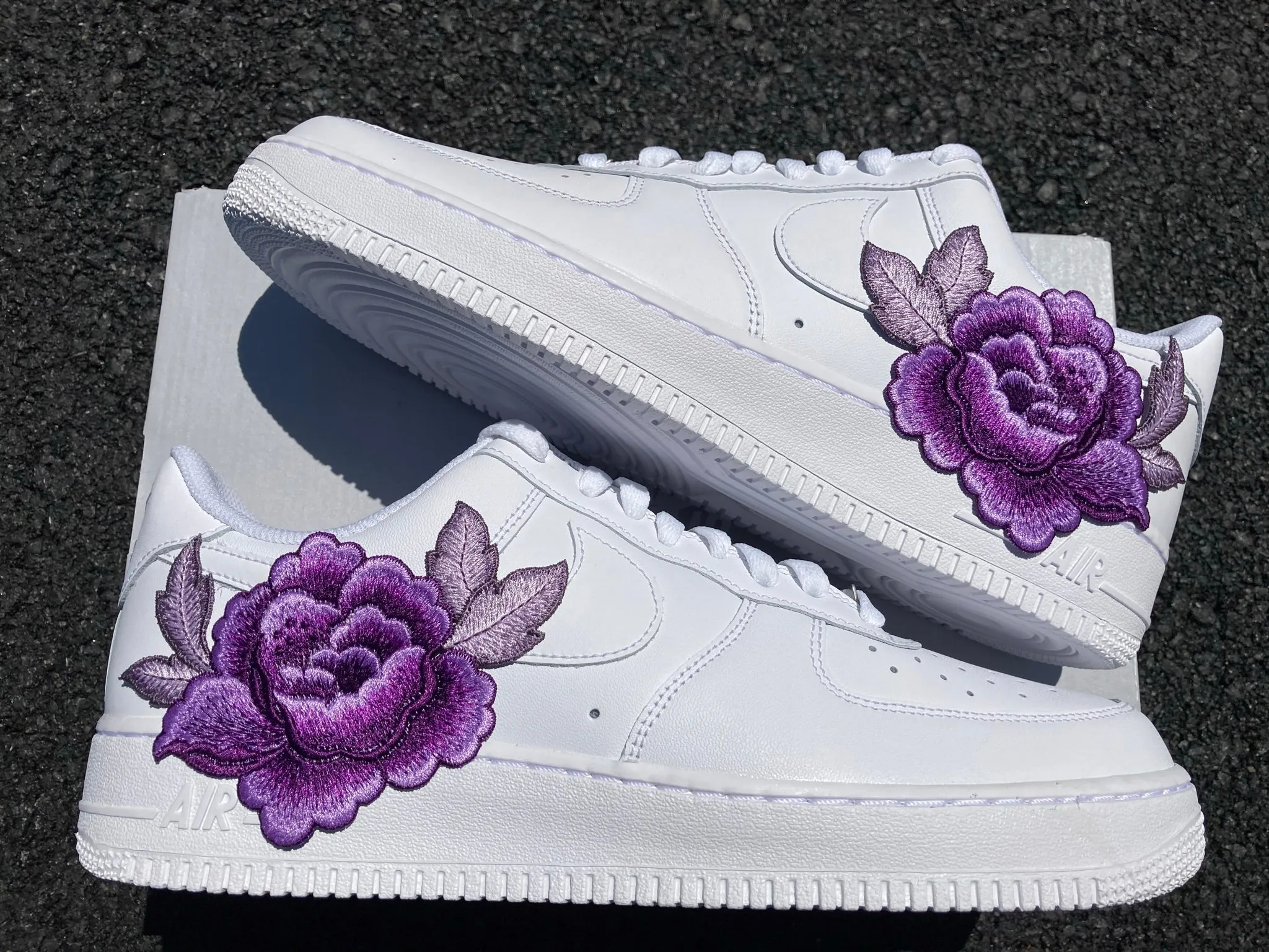Daily Walk Comfort Upper Air Force 1 07 Low Purple Rose Flower Floral Custom Shoes All Sizes AF1 Sneakers