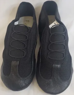 Alfred -- Mesh Split Sole Jazz Slip-On, Suede Sole -- Black Closet Core Season Ease