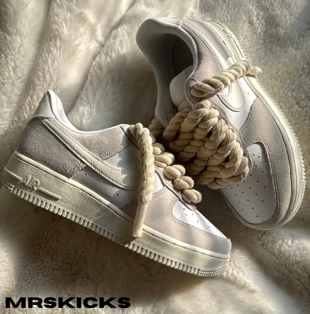 Earth Base Canvas Cool Custom LV8 Rope Airforce 1