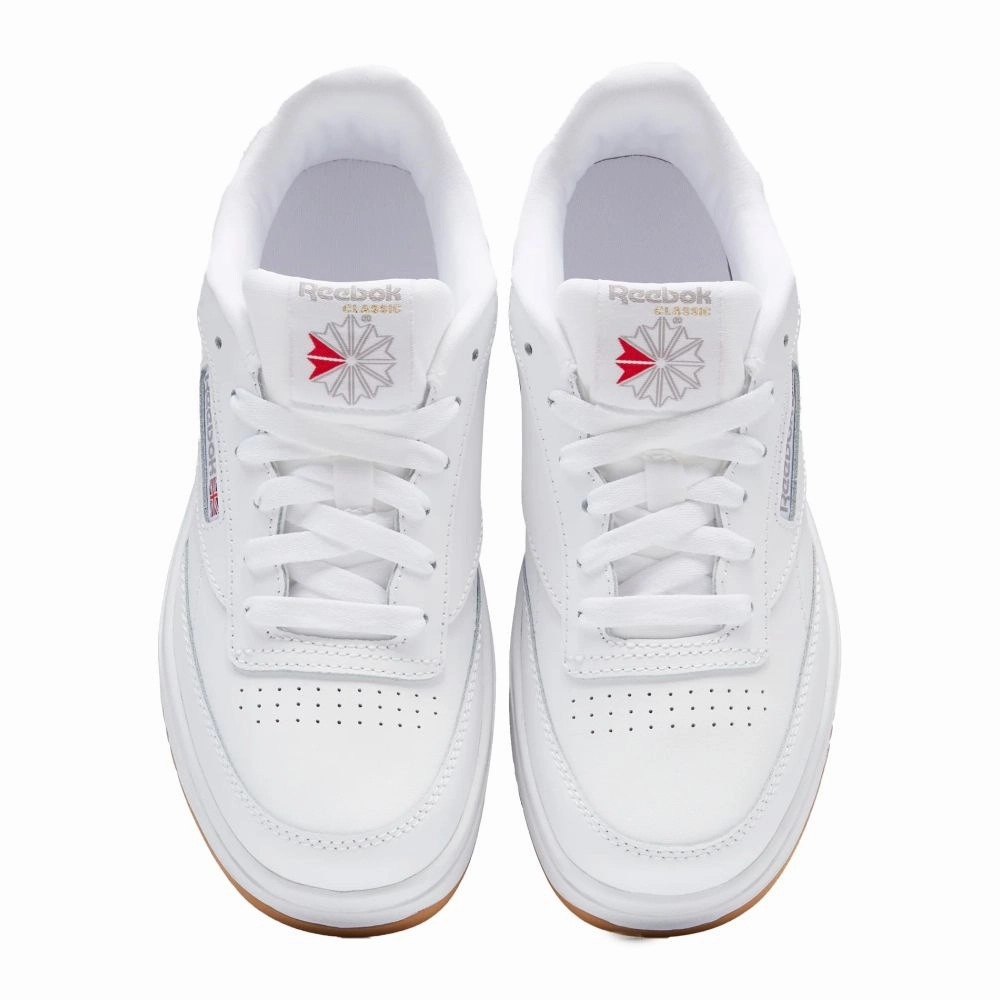 Family Fit Reebok Youth Club C Double in White