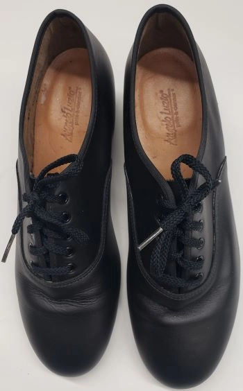 Warren -- Men's Latin Ballroom Oxford -- Black Walk Style Shoes Couple Oxfords