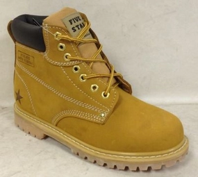 Zeke -- Men's 6" Insulated  Work Boot -- Wheat Nubuck Polyester Comfort Flex