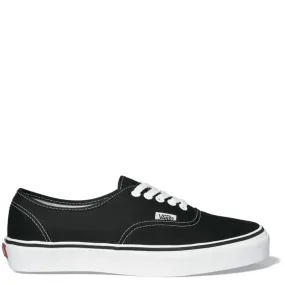 Vans Authentic in Black/White Comfort arch Timeless Fit