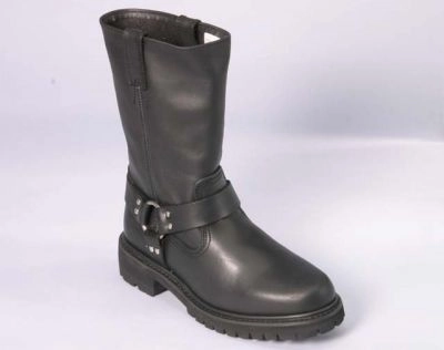 Every Condition Soft Leather Geoffrey -- Men's Harness Boot -- Black
