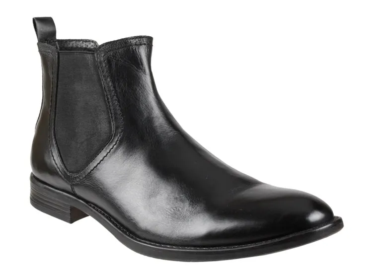 Anton -- Men's Flat Heel Dress Boot -- Black easy to remove