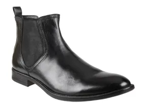 Anton -- Men's Flat Heel Dress Boot -- Black easy to remove