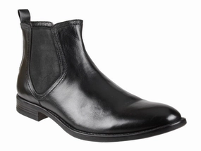 Anton -- Men's Flat Heel Dress Boot -- Black easy to remove