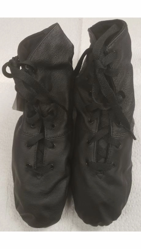 Active Comfort Comfortable Experience Raleigh -- Pig Leather Split Sole Jazz Boot, Suede Sole -- Black