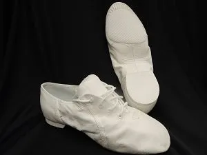 Women's Jazz Soft -- Split Sole Jazz Oxford -- White Fast Track