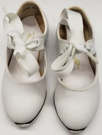 Yazmine V Jr. -- Toddler's Economy Tap Oxford -- White Flexible Sole