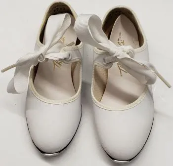 Step Free Yazmine V Jr. -- Toddler's Economy Tap Oxford -- White